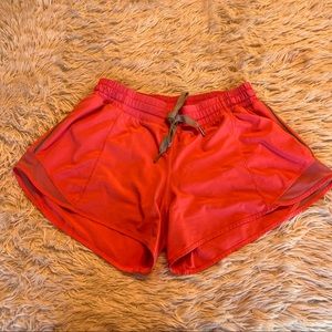 Lululemon hot pink hottie hot shorts